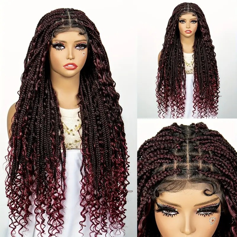 E-commerce hot lace new chemical fiber braid head cover LACE Braids wig 1 10inch