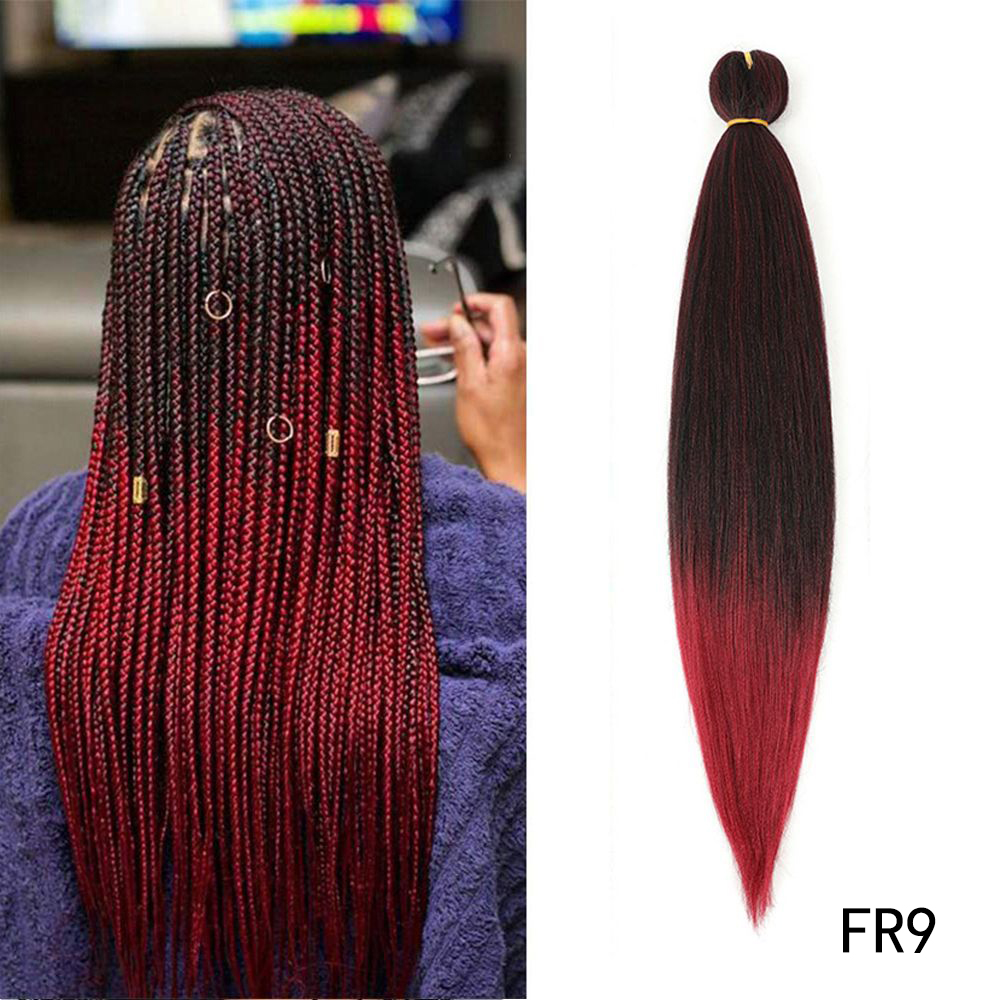 26inch Synthetic Braid Hair African Chemical Fiber Wig Low-temperature Flame-retardant EZ Braids Hair Wholesale 01 One Size