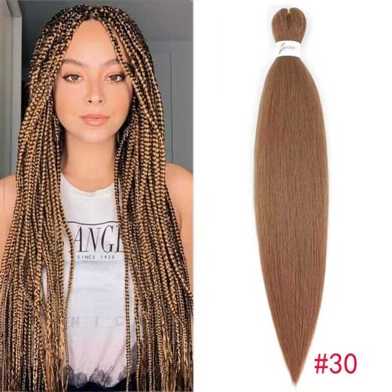 26inch Synthetic Braid Hair African Chemical Fiber Wig Low-temperature Flame-retardant EZ Braids Hair Wholesale 01 One Size
