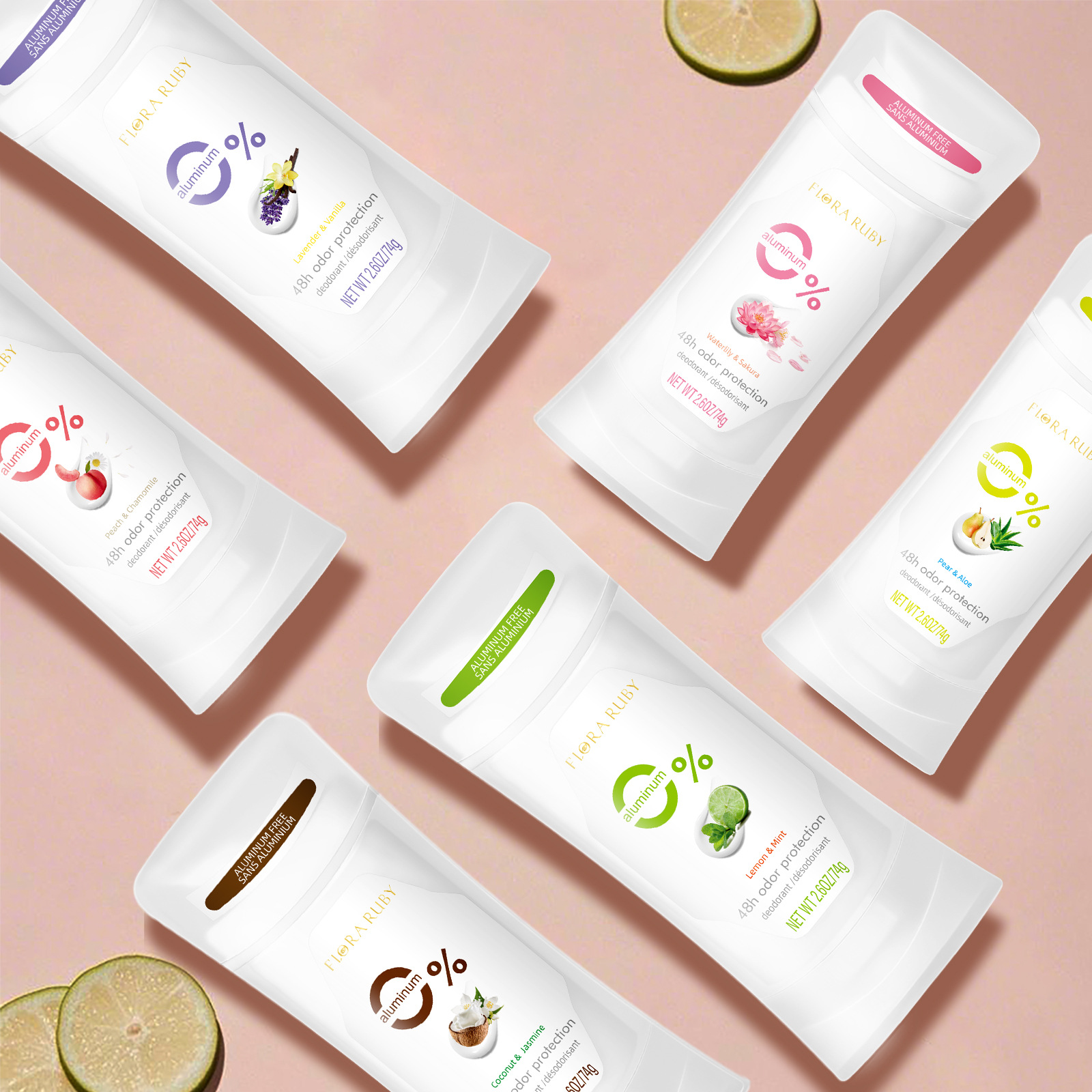 Long-lasting fragrance body cream - Underarm deodorant body stick - Portable aluminum-free refreshing body lotion lavender 74g