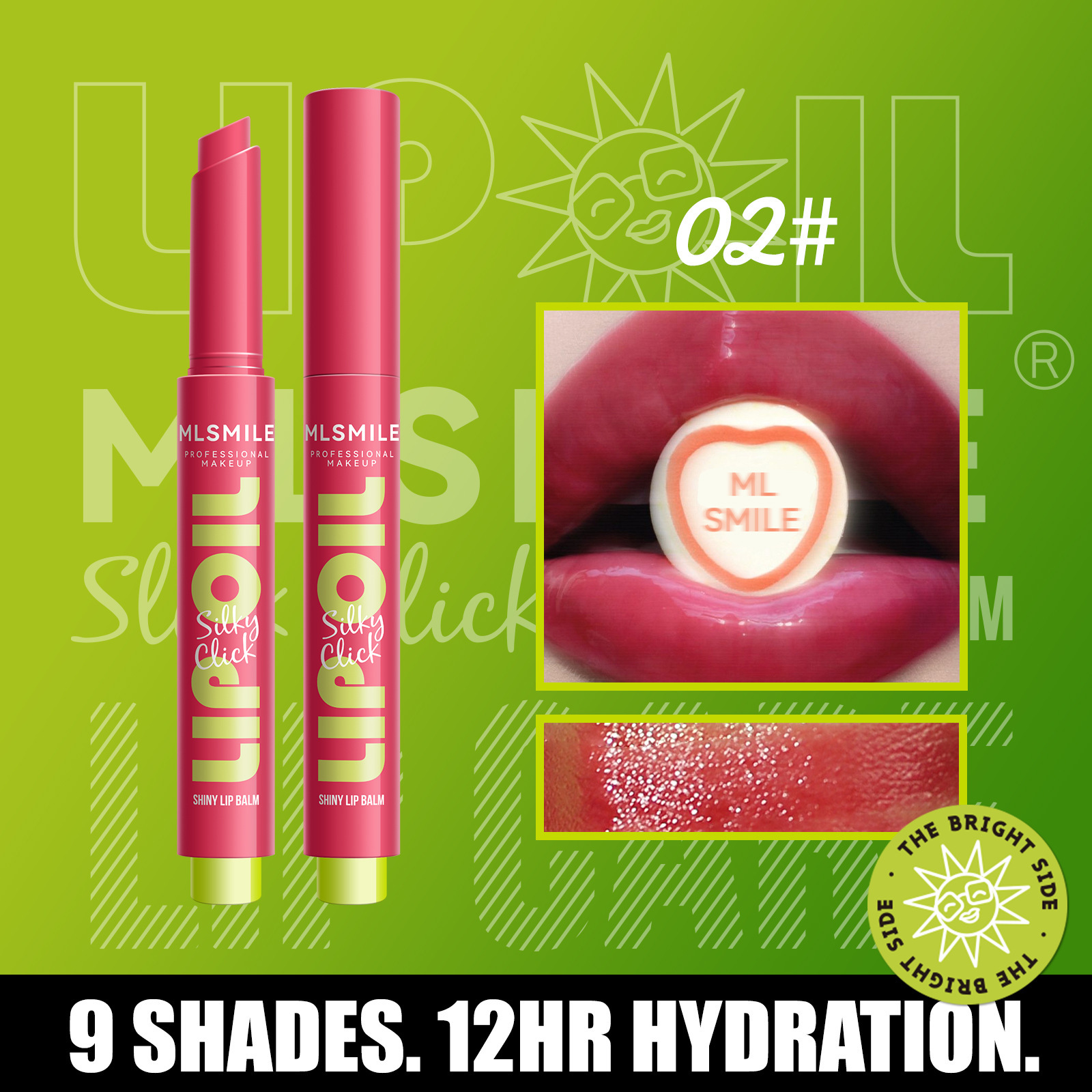 9-color press-on lipstick solid lip balm water-glow lip gloss moisturizing plump lips mirror surface lip oil 01# 2g view 4