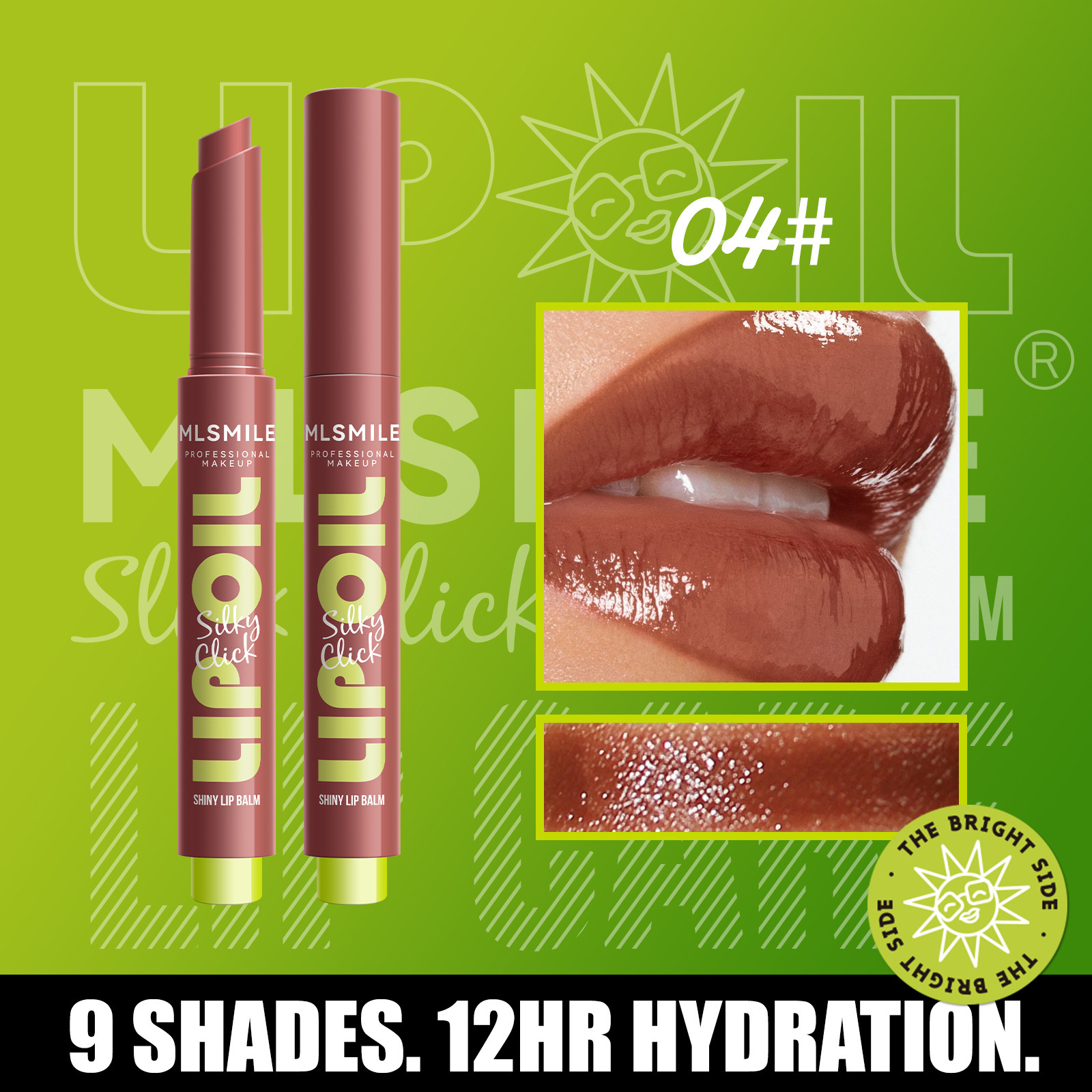9-color press-on lipstick solid lip balm water-glow lip gloss moisturizing plump lips mirror surface lip oil 01# 2g view 3