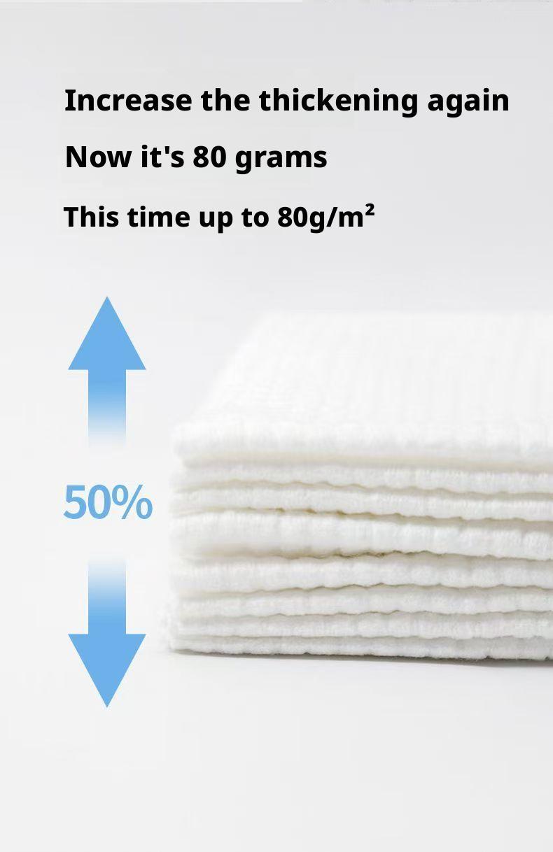 Thickened face towel - disposable soft towel for cleaning - antibacterial facial cleansing wipe - packaged in a tissue box - roll style white 26*30cm [分类版本2]