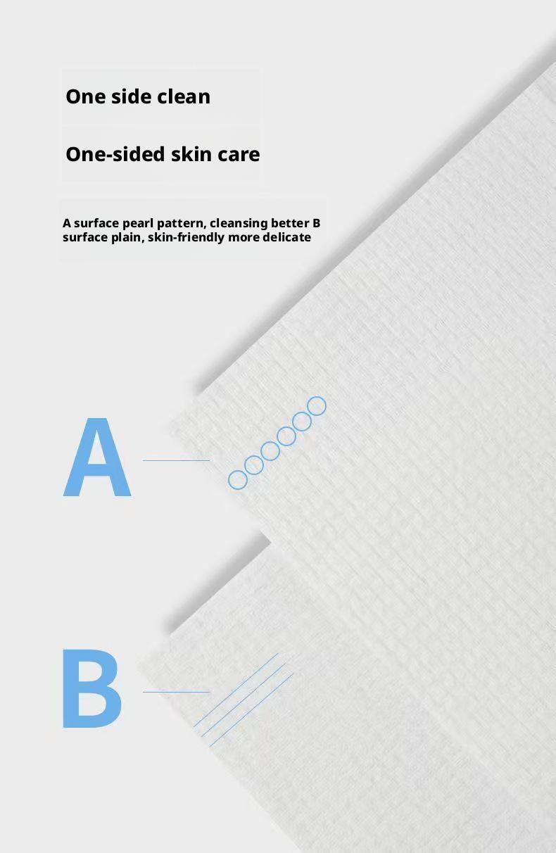 Thickened face towel - disposable soft towel for cleaning - antibacterial facial cleansing wipe - packaged in a tissue box - roll style white 26*30cm [分类版本2]