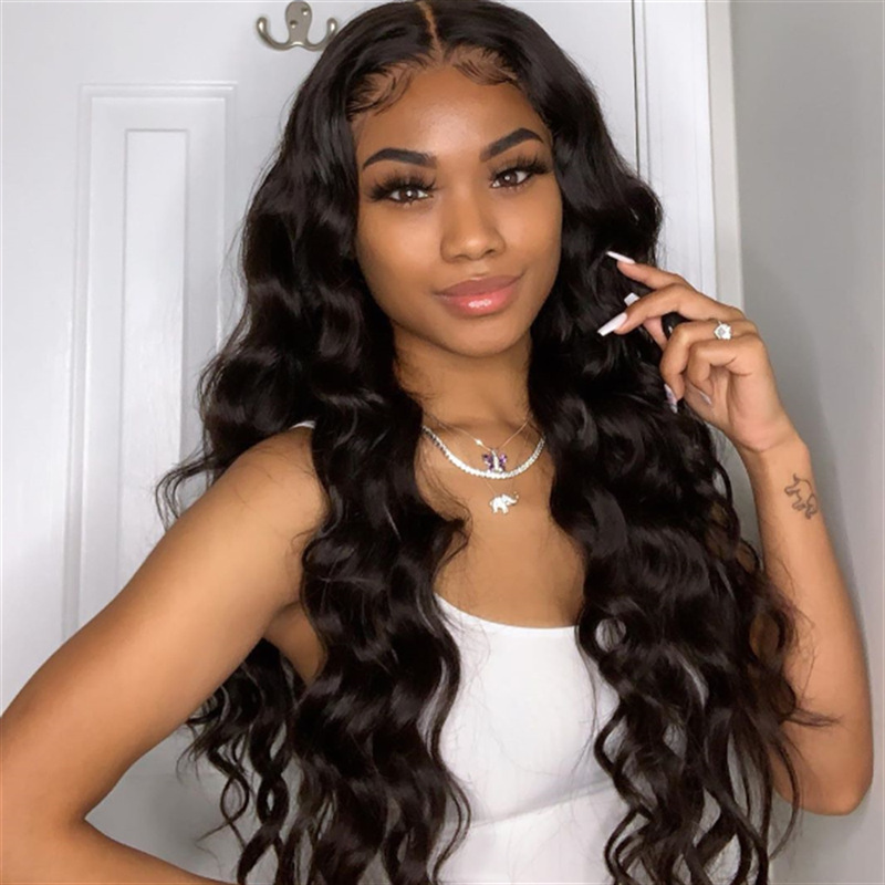 Wholesale Large Wavy Curly Hair Women's Head Covers New Arrival Synthetic High Temperature Fiber Hair for African Style Black 12 inch [分类版本2]