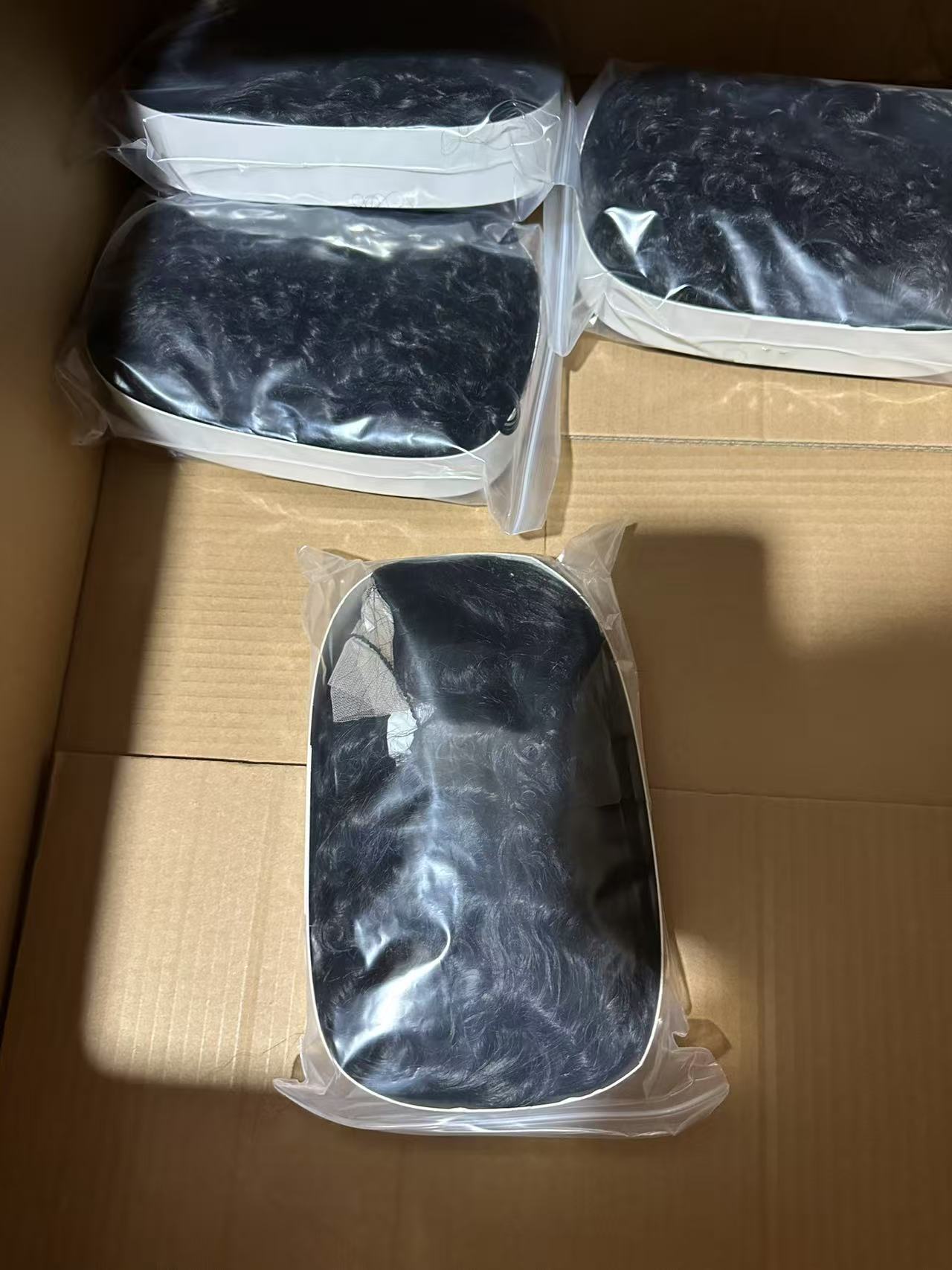 Wholesale Large Wavy Curly Hair Women's Head Covers New Arrival Synthetic High Temperature Fiber Hair for African Style Black 12 inch [分类版本2]