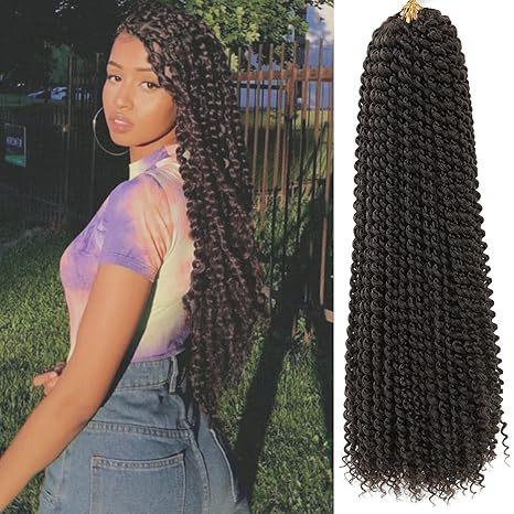 Afro Passion Twist Hair Twist Crochet Hair Twist Synthetic Fiber Crochet Hair Easy Braiding Extension Hair 1B# 10 inch