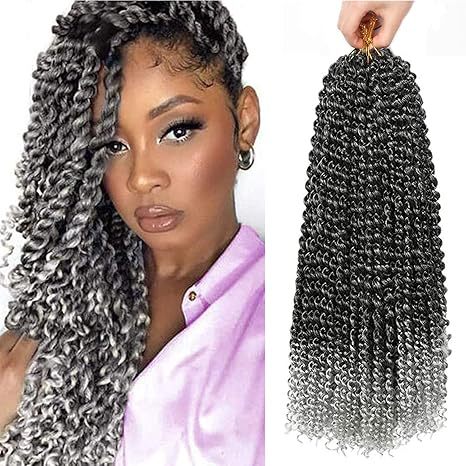 Afro Passion Twist Hair Twist Crochet Hair Twist Synthetic Fiber Crochet Hair Easy Braiding Extension Hair 1B# 10 inch