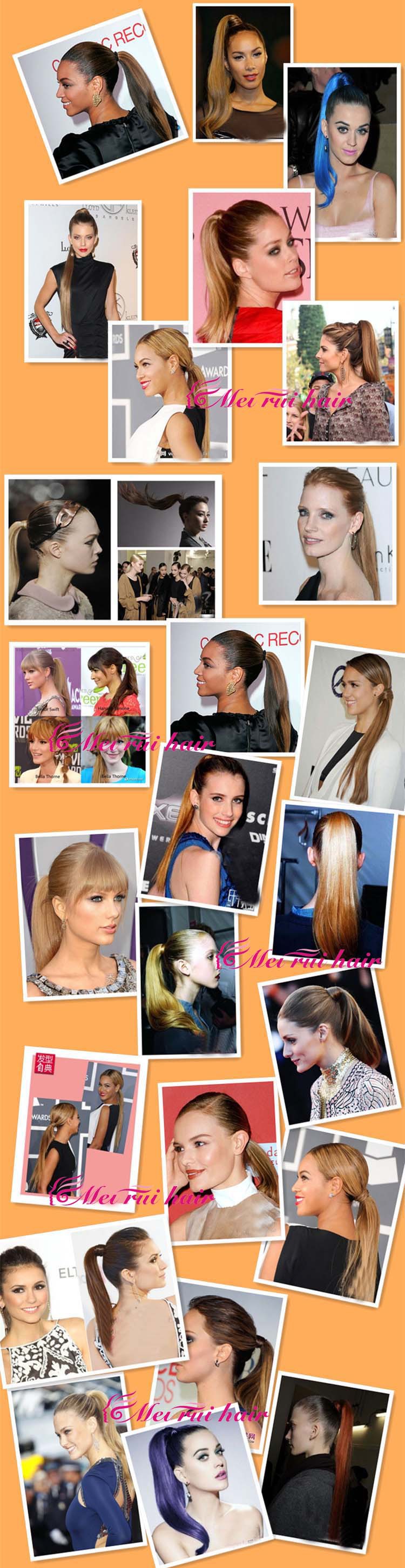 Magic tape corn tassel ponytail, magic tape corn silk long curly wig ponytail curly ponytail 1 B 22 inch