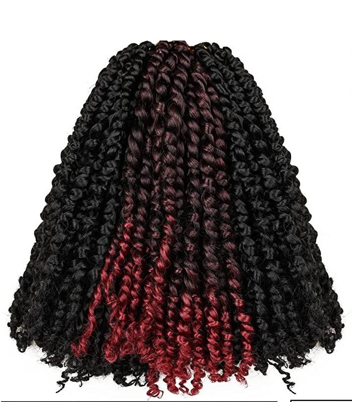 Synthetic hair wig with two braids and dirty braids dirty braids 10 inches butterfly Locs hook needle hair 1 10 inch