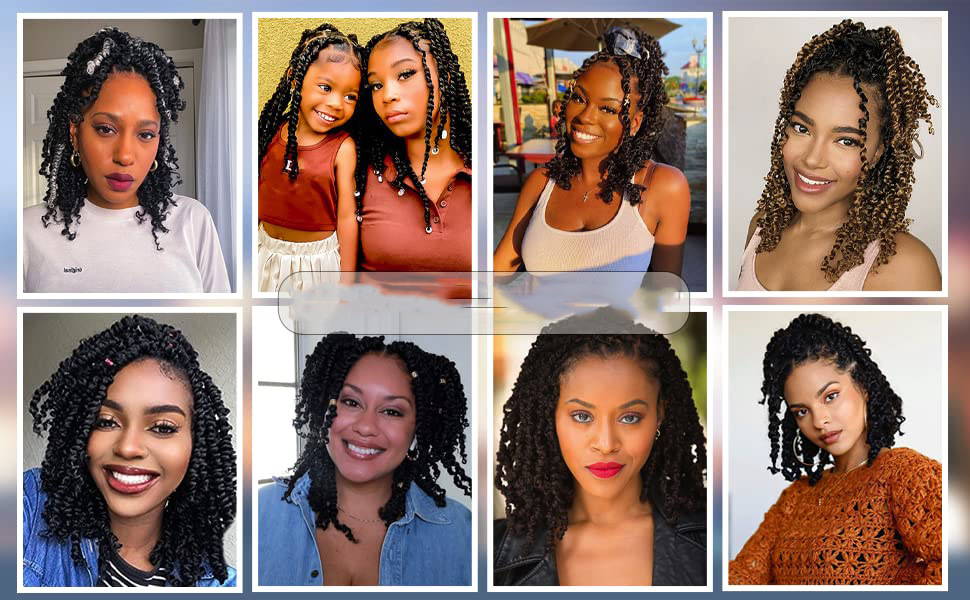 Synthetic hair wig with two braids and dirty braids dirty braids 10 inches butterfly Locs hook needle hair 1 10 inch