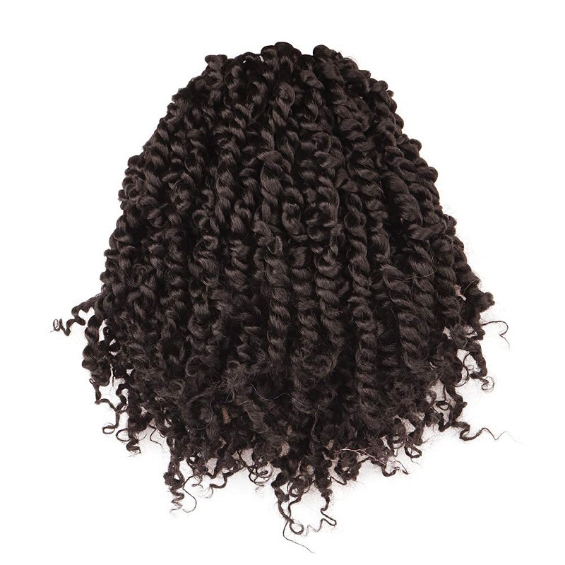 Synthetic hair wig with two braids and dirty braids dirty braids 10 inches butterfly Locs hook needle hair 1 10 inch