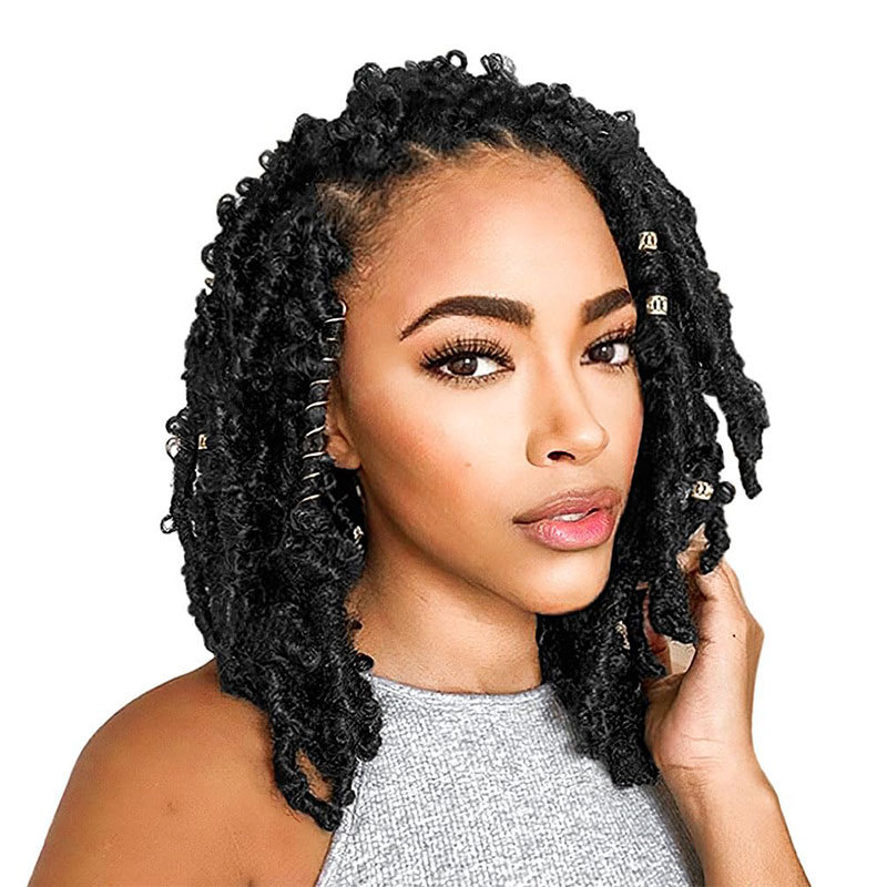 Butterfly Locs Soft Locs Crochet Braids Handmade Prelooped Pretwisted Hair Extension Hair Tresses 1 B 14 inch