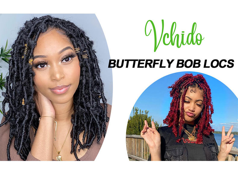Butterfly Locs Soft Locs Crochet Braids Handmade Prelooped Pretwisted Hair Extension Hair Tresses 1 B 14 inch