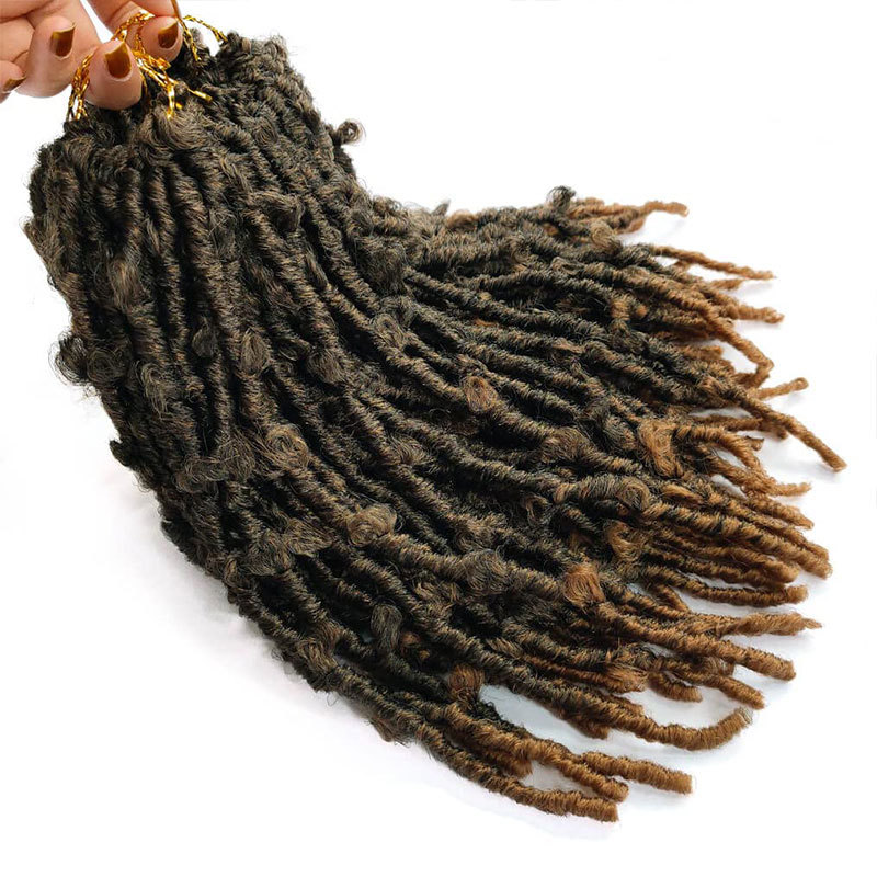 Butterfly Locs Soft Locs Crochet Braids Handmade Prelooped Pretwisted Hair Extension Hair Tresses 1 B 14 inch [