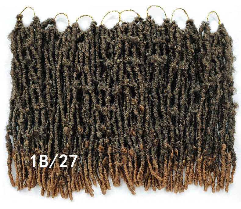 Butterfly Locs Soft Locs Crochet Braids Handmade Prelooped Pretwisted Hair Extension Hair Tresses 1 B 14 inch [