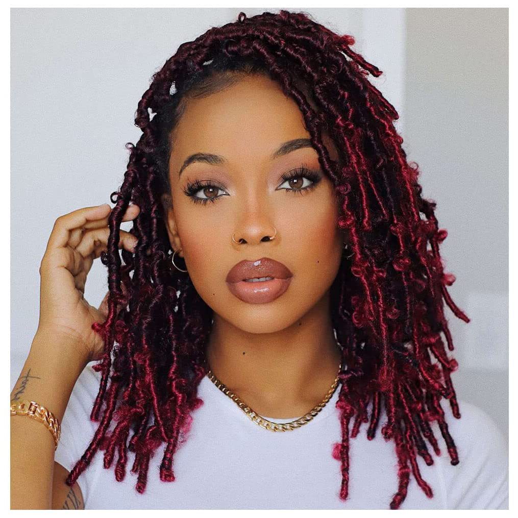 Butterfly Locs Soft Locs Crochet Braids Handmade Prelooped Pretwisted Hair Extension Hair Tresses 1 B 14 inch
