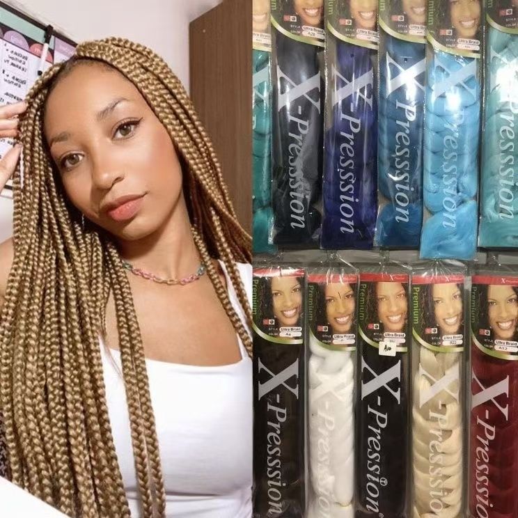 41INCH Xpression Braids Hair Extension Twist Jumbo Braids color 1 long