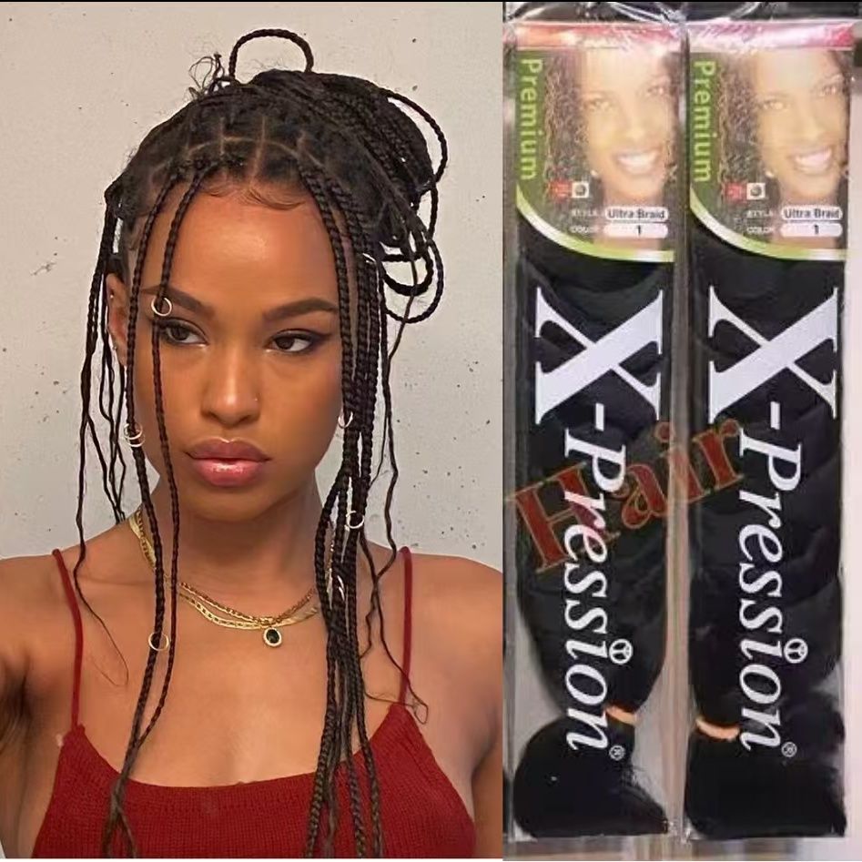 41INCH Xpression Braids Hair Extension Twist Jumbo Braids color 1 long