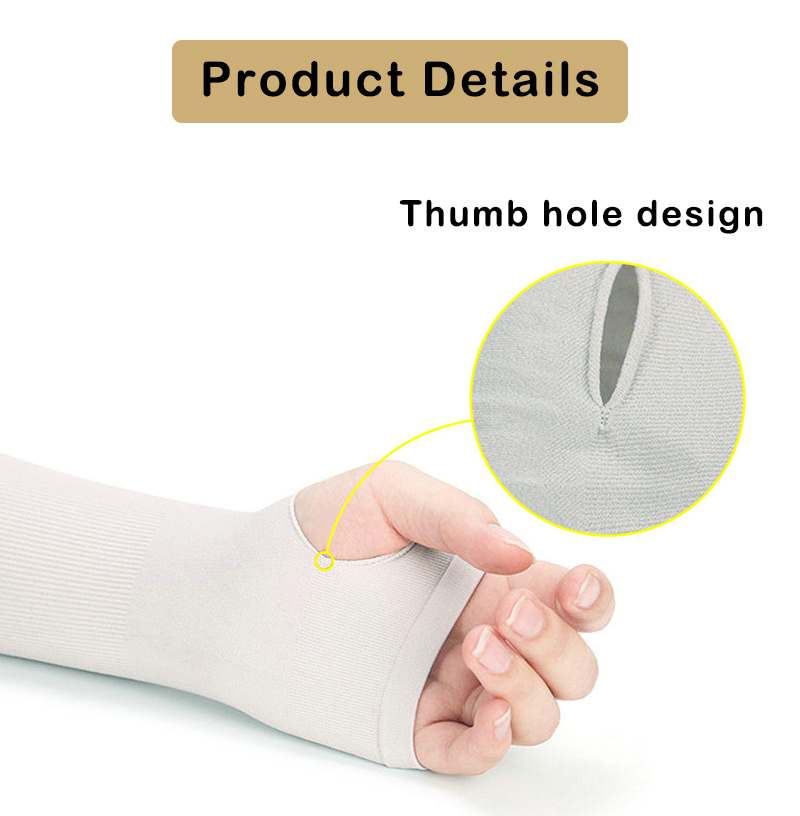 UV Sun Protection Arm Sleeves Cooling Sleeves For Outdoor Sports Basketball Warmers Cuffs Arm Covers Skin Care Gloves Blue One size