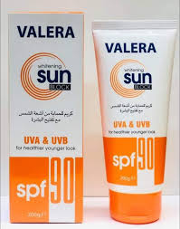 Valera Sun Block sunscreen Cream SPF 90. Offers Broad Spectrum Sun Protection UVA&UVB, Treats & Prevent Brown Spots & Wrinkles caused by harmful Sun Rays & Whiten Skin Complexion & Anti-Aging