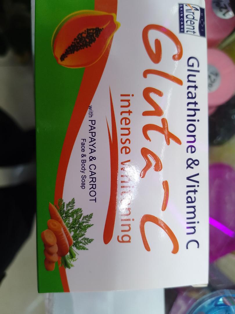 Gluta C Intense Whitening Papaya & Carrot Face & Body Soap @ Best Price