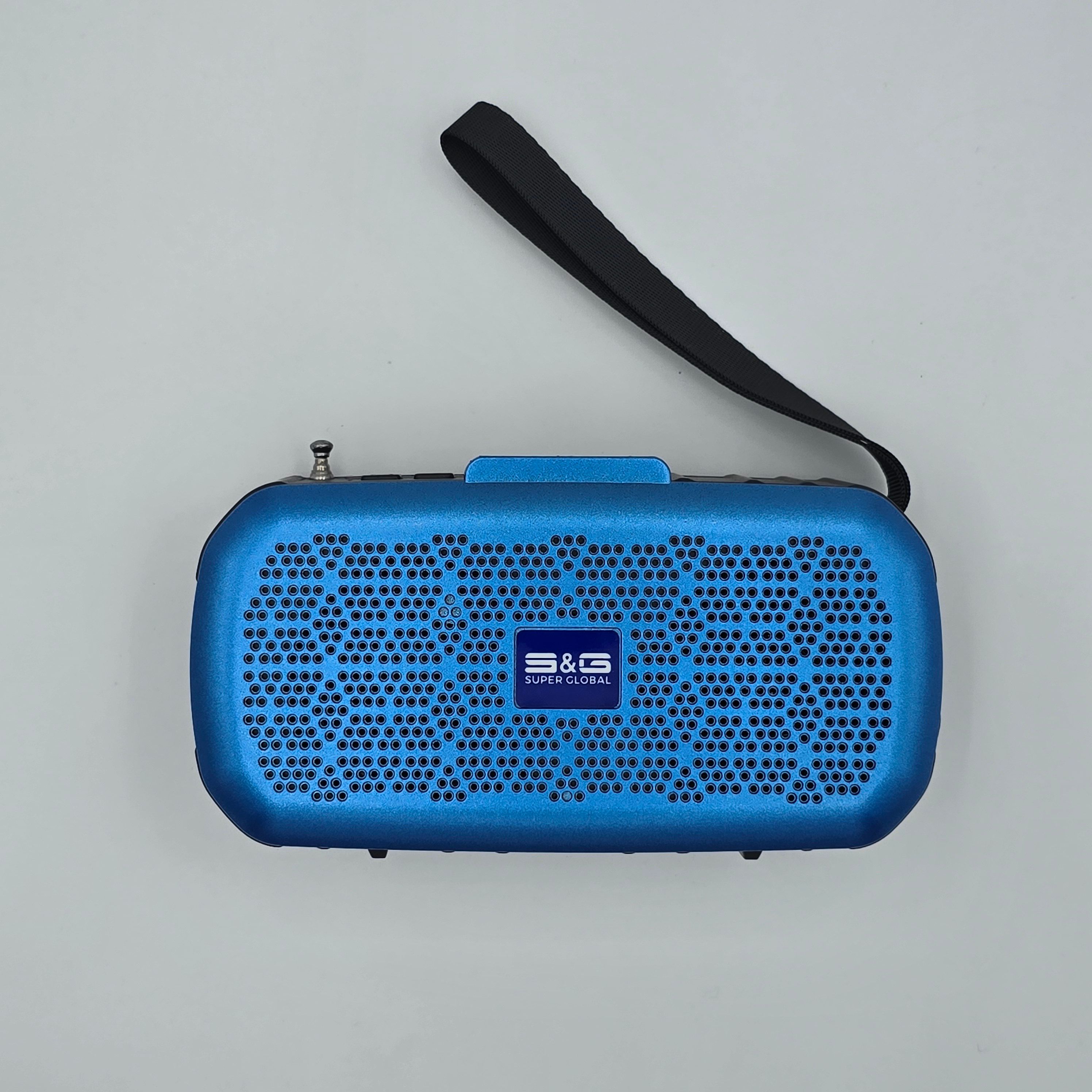 SG-R56 Solar Charge Flashlight Wireless Speaker Bluetooth Speaker Sound Box  Bass Subwoofer FM Radio AUX TF USB Spotlight Solar Panel Charging