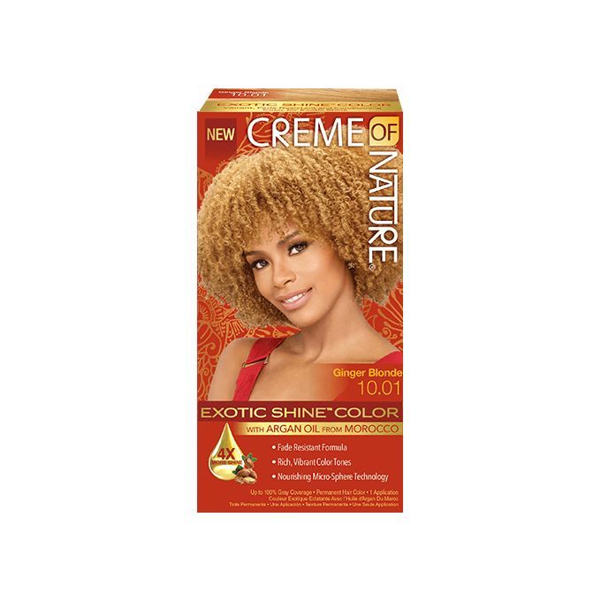 Exotic Shine Hair Color by Creme of Nature, 10.01 Ginger Blonde,