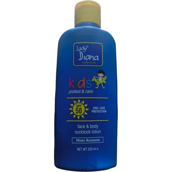 Lady Diana Kids Protect & Care Face & Body Sunblock Lotion