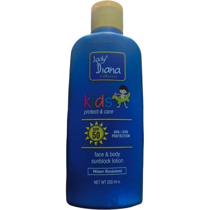 Lady Diana Kids Protect & Care Face & Body Sunblock Lotion