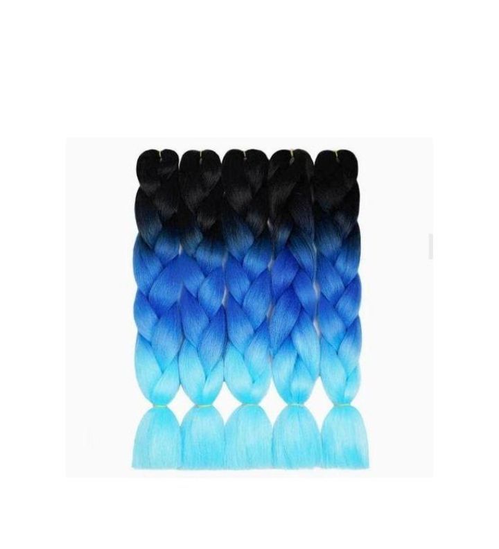 5pc Jumbo Crochet Braiding Ombre Color Synthetic Hair Extensions