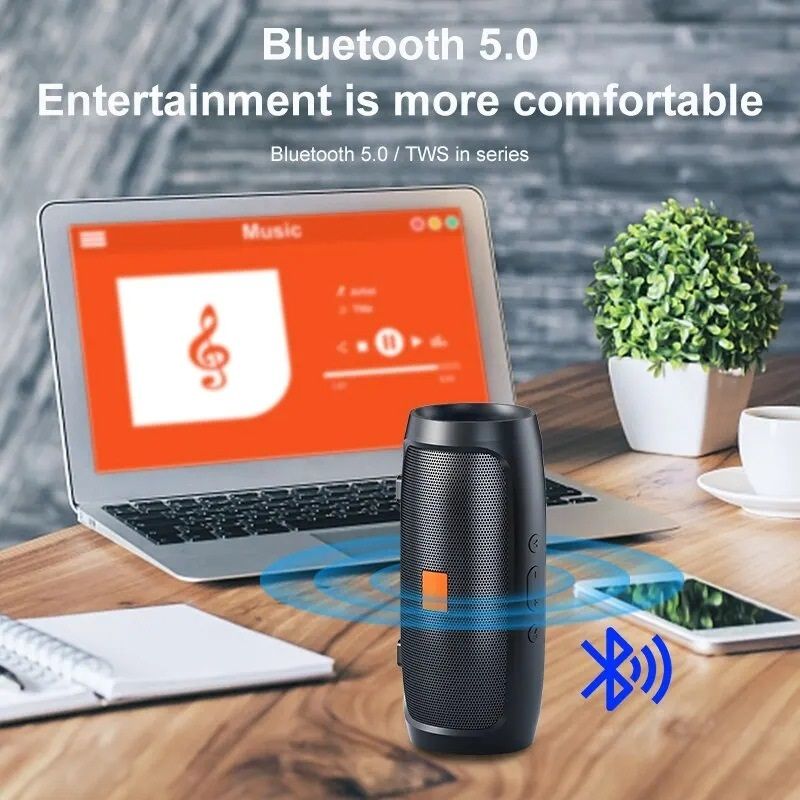 【Special Offer】VL-BS007 VOLSMART store Bluetooth Accessories Waterproof Subwoofer Portable Bluetooth Wireless Speaker Surround Loudspeaker TF Card Sound Box TWS USB Flash Drive Wireless Speakers