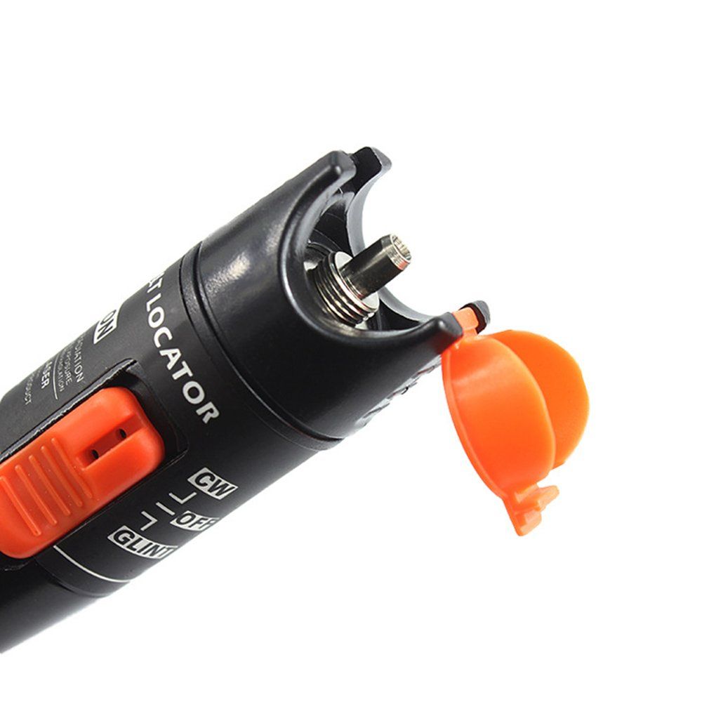 10MW 10KM Visual Fault Locator Fiber Optic Cable Tester Test Equipment Red Light Pen,Optical Fiber Test Pen,Clear Pen