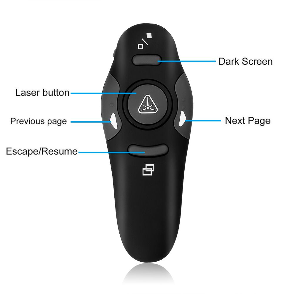 kebidu 2.4G Wireless Red Laser Presenter Pointers Pen Pointers Remote Control USB RF Remote Control PPT Powerpoint Presentation