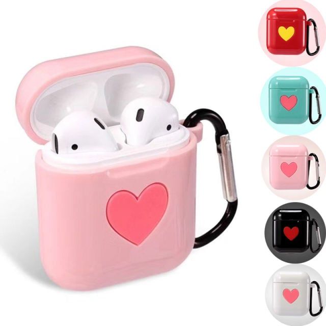 Cute Bluetooth Wireless Earphone Case For Apple AirPods TPU Silicone Charging Headphones Cases for Airpods Protective Cover Pink no