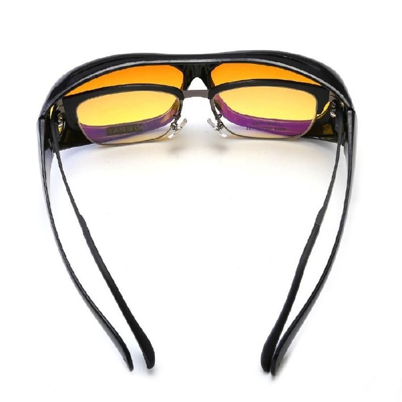 Unisex Night Driving Polarized Glasses – Anti-Glare Yellow Lens for Night Vision Yellow Lens 15 x 4.6 x 3cm
