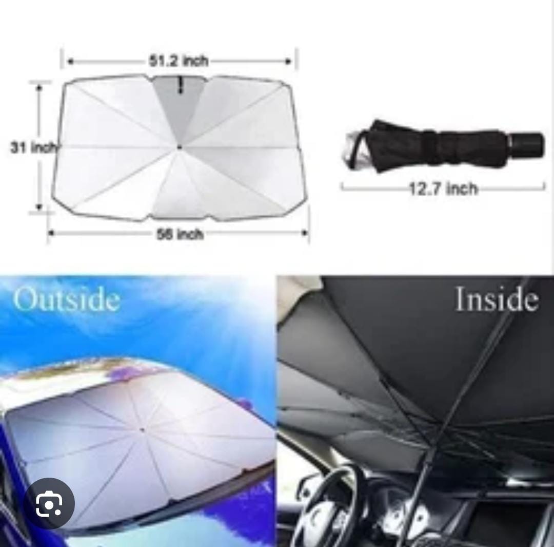 Keeps Your Vehicle Cool Foldable Car Windshield Car Window Sunshade Sun Shade Visor Windshield Cover Auto Car SunShade Car Sun Visor Sun Heat Protection for Sun Heat Automotive Interior Accessories Si