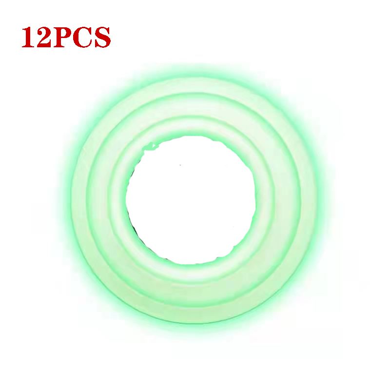 12Pcs Car Door Shockproof Pad Silent Gasket Shock-absorbing Stickers Car Trunk Sound Insulation Pad Thickening Cushion Stickers 12pcs with logo glow one size