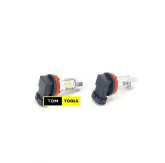 120W 4 Sided H11 LED Bulb Pair Cold White one size