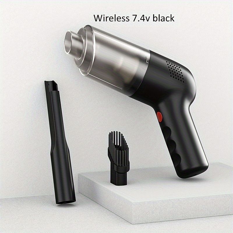 Portable Mini Handheld Vacuum Cleaner Cordless 9000PA Suction Rechargeable Battery For Car Black Wireless