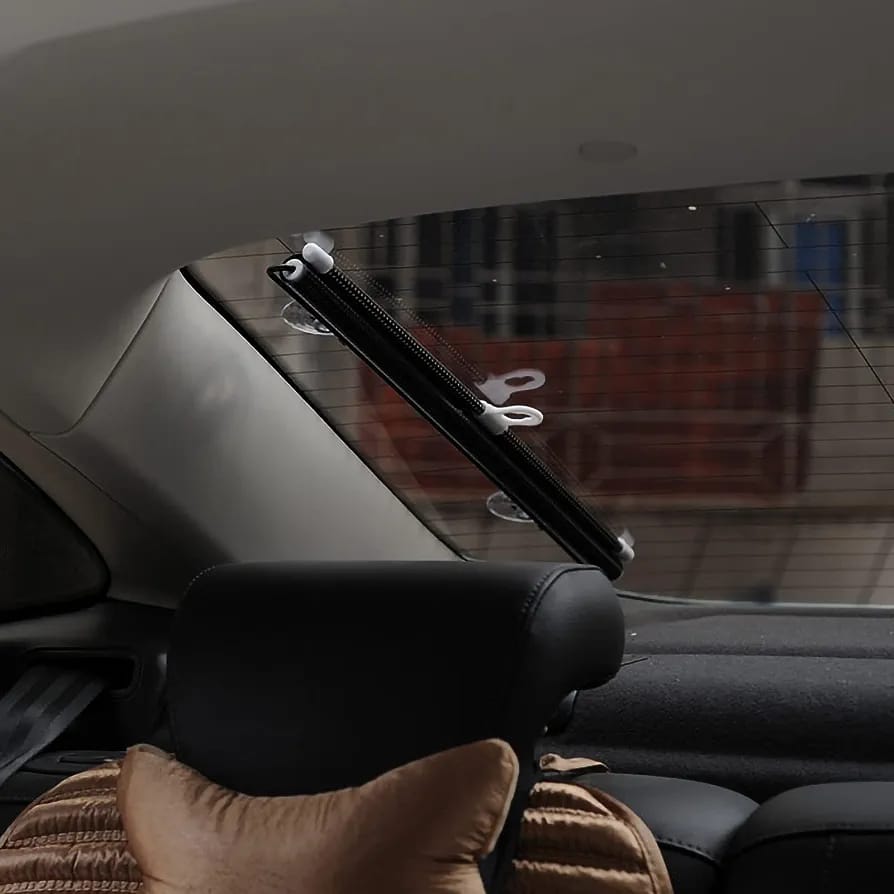 Retractable sunlight windscreen shield sunshade anti-uv windshield car accessory windscreen cover for dashboard protection against sun 125cm*58cm Black one size