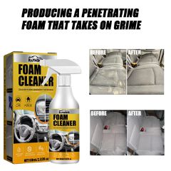 Car Foam Cleaner,Automotive Erobic Foam Cleaning,Safe On All Surfaces,Mild And Non-rritating,more Environmentally Friendly,Natural Without Corrosion,Mild Without Irritation 60ml one size