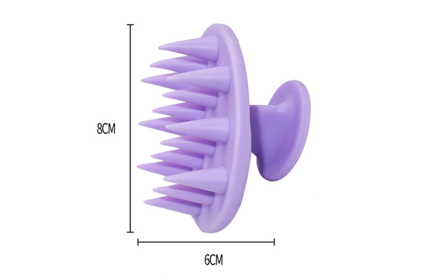 Silicone Shampoo Scalp Hair Massager Shampoo Massage Comb Bath Massage Brush Scalp Massager Hair Shower Brush Comb Care Tool Pink One size