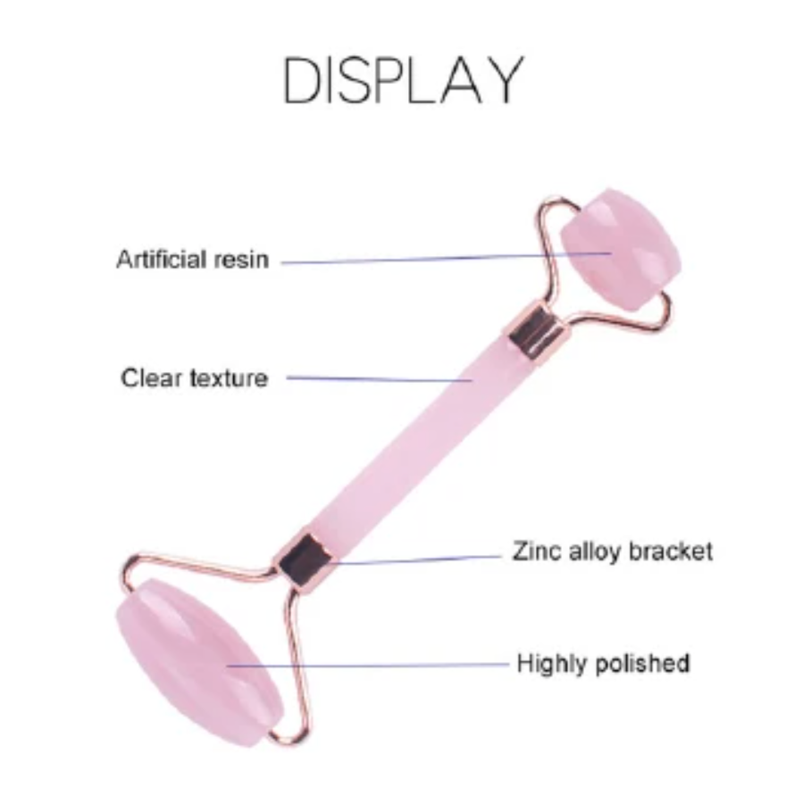 ink Roller Massager Resin Guasha Scraping Board Facial Skin Care guasha massage for face Scraper SPA Massager Acupuncture Tools 2pcs/set pink One size