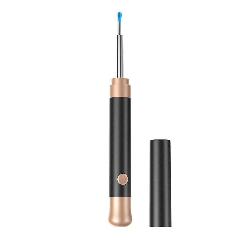 Ear Wax Removal - Earwax Remover Tool - Ear Canal Cleaner with 1080P Camera - FSA HSA Eligible - Ear Cleaning Kit - Ear Camera for iOS & Android black as picture