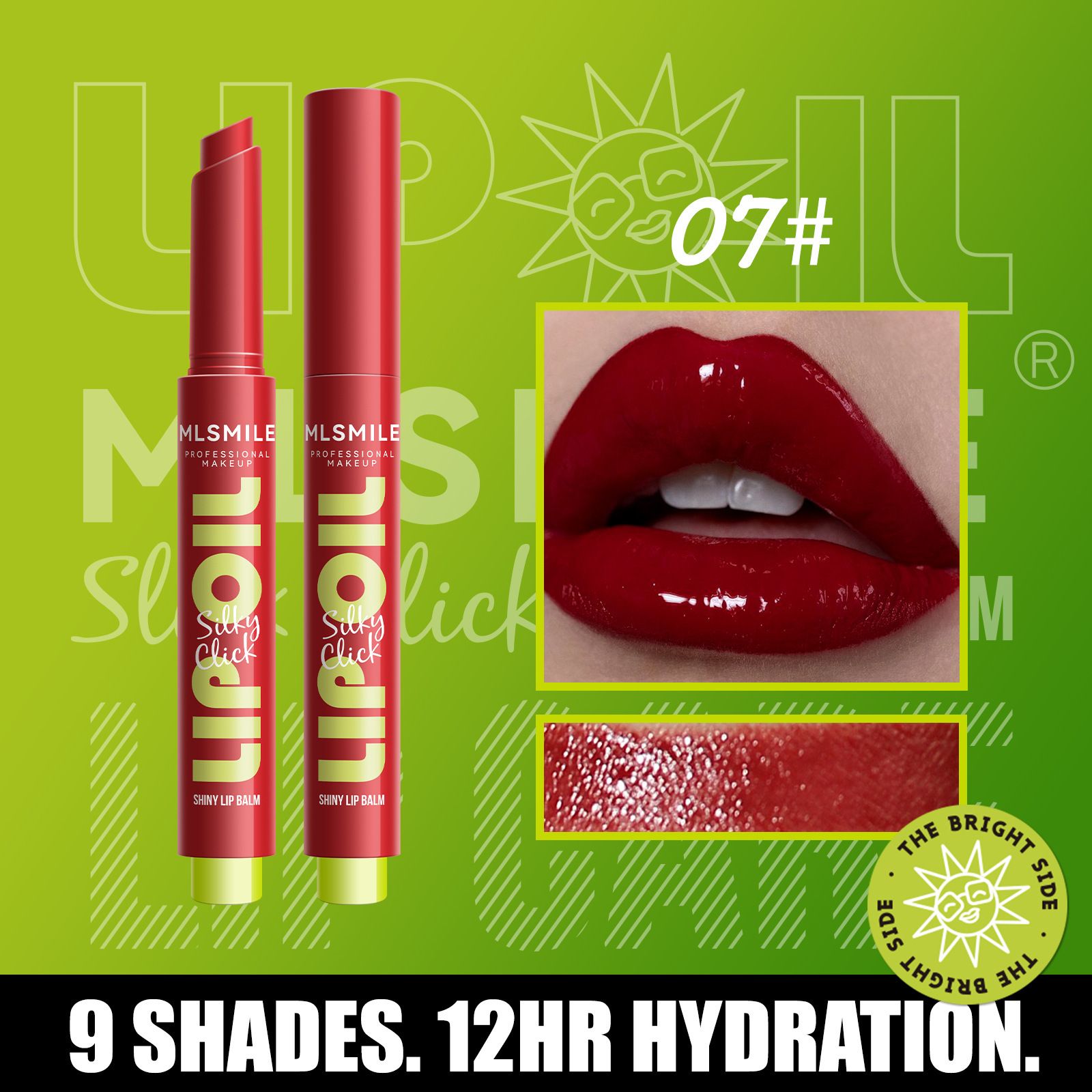 9-color press-on lipstick solid lip balm water-glow lip gloss moisturizing plump lips mirror surface lip oil 01# 2g view 4