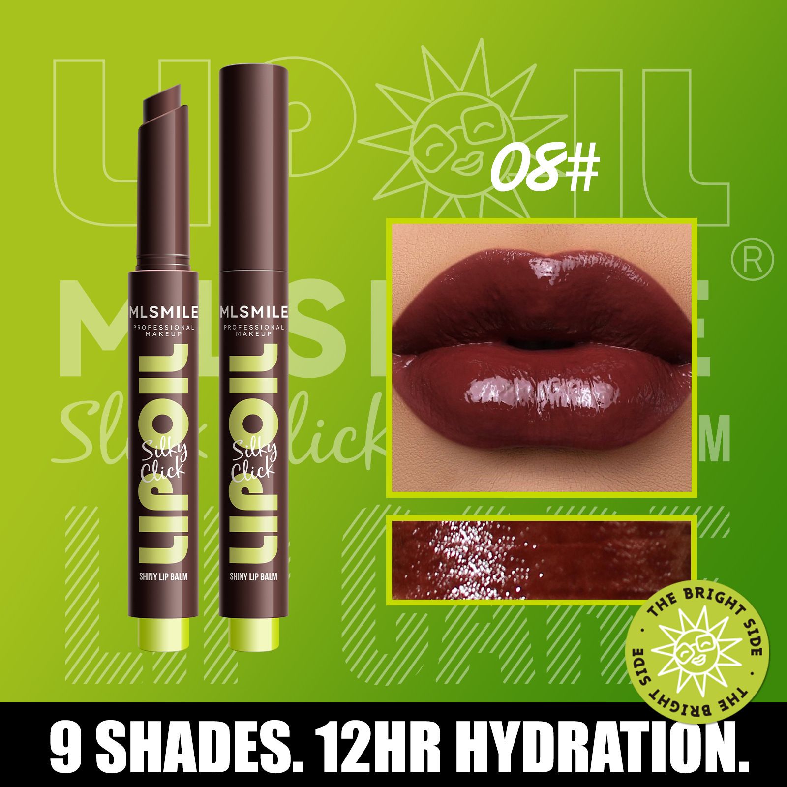 9-color press-on lipstick solid lip balm water-glow lip gloss moisturizing plump lips mirror surface lip oil 01# 2g view 5