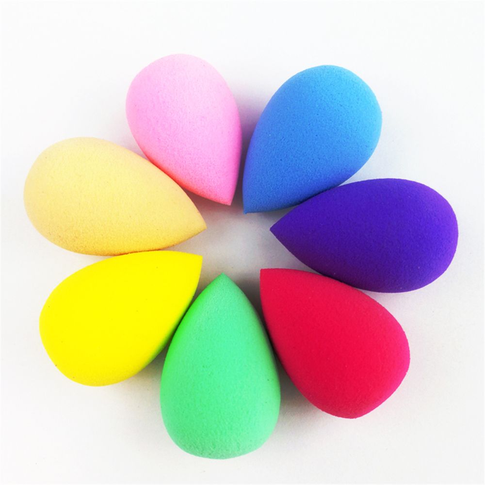 6pcs Mini Makeup Sponge Powder Puff Beauty Sponge for Makeup Concealer Liquid Foundation Face Cosmetic Puff Make Up Sponge Green 6pcs/set