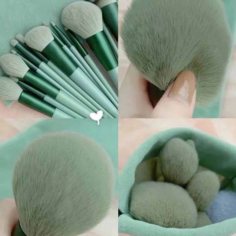 13pcs Soft Makeup Brushes Set Eyeliner Eye Shadow Brush Cosmetic Foundation Blush Powder Blending Beauty Makeup Tool Maquiagem Pink 13pcs view 3
