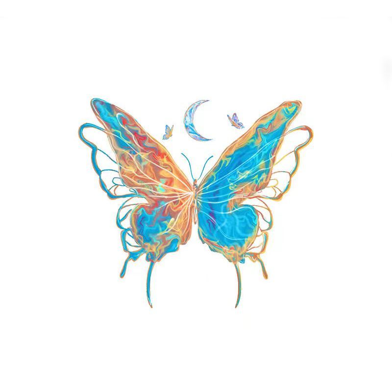5 Pcs Tattoos Stickers,Butterflies Temporary Tattoos for Women, Girls Butterflies 5Pcs